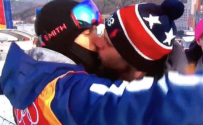 Gus Kenworthy Shares Historic Kiss With Boyfriend At Winter Olympics On Live TV
